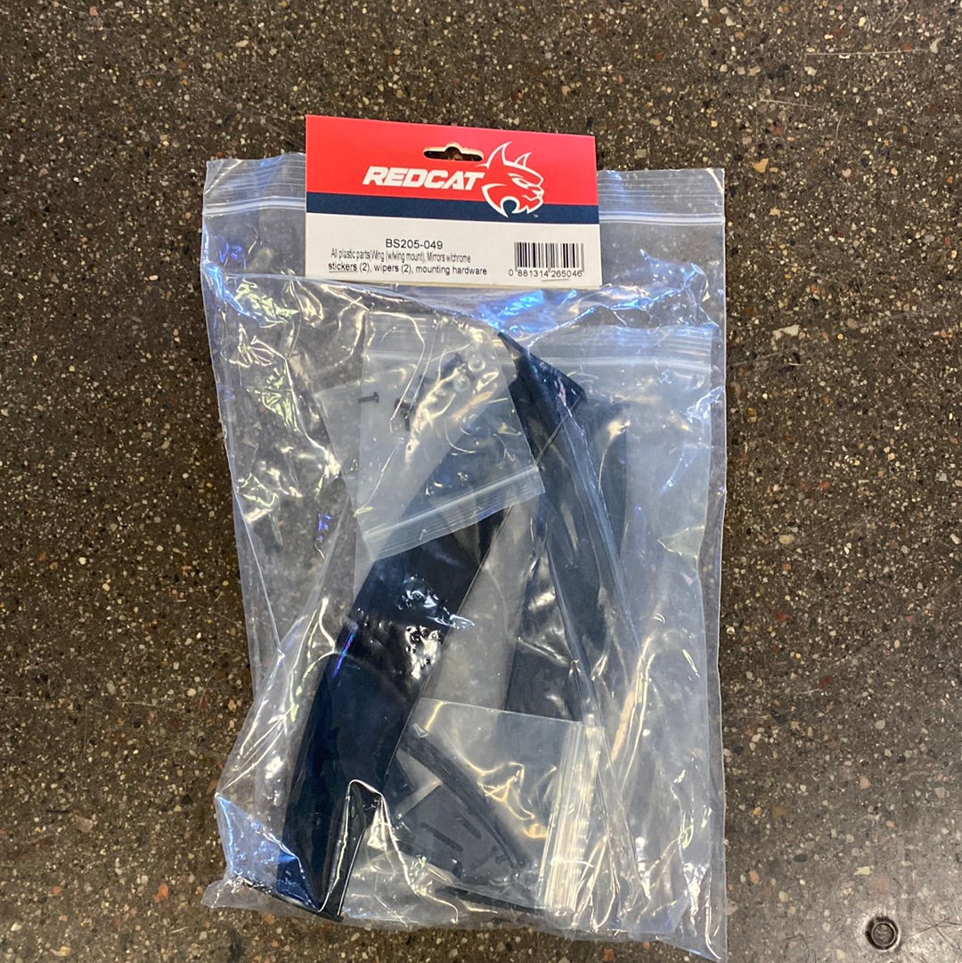 Redcat Plastic parts wing mirrors wipers and mounting hardware TandemRC