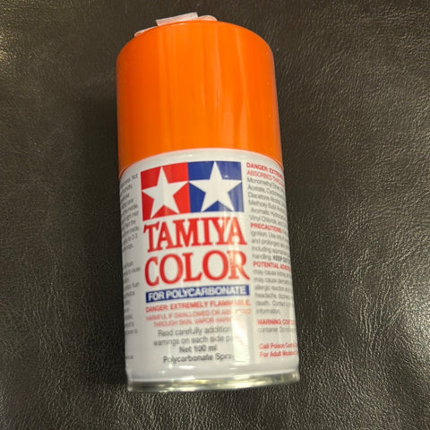 Tamiya PS-62 Pure Orange Lexan Spray Paint (100ml)