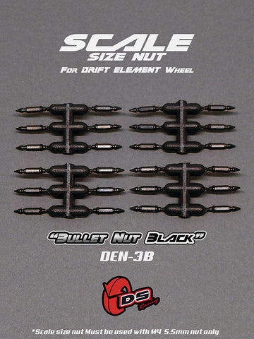 DS Racing Bullet Nut Black