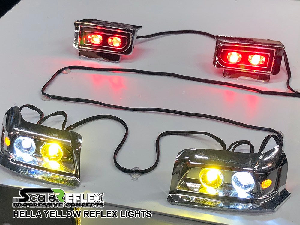 Scale Reflex Hella Yellow Reflex LED Light Kit for 1/10 R/C Car (10 LE –  TandemRC