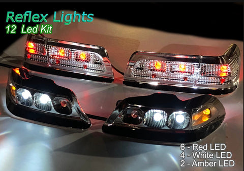 Scale Reflex Reflex LED Light Kit for 1/10 R/C Car (12 LED Kit) #700200 White