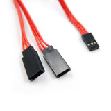 Yeah Racing 60-Core Y-Harness High Current Servo Extension Lead (Red)