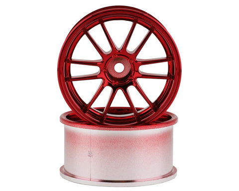 Mikuni Ultimate GL 6-Split Spoke Drift Wheels (Plated Red) (2) (5mm offset) w/ 12mm Hex