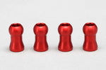 RED SLF BIG BORE SHOCK CAP BALL MOUNT FOR YD-2-YD-4 [YOKOMO] Y4-S8 Y2-S8RA