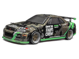 HPI Fail Crew Nissan Skyline R34 GT-R Painted Body (150MM) - Micro RS4