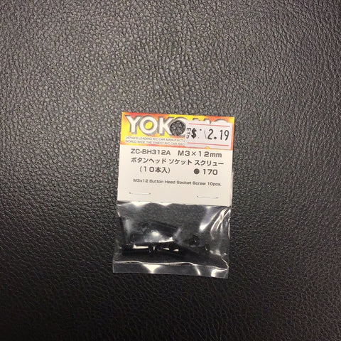 Yokomo M3x12 Button Head Socket Screw 10pcs