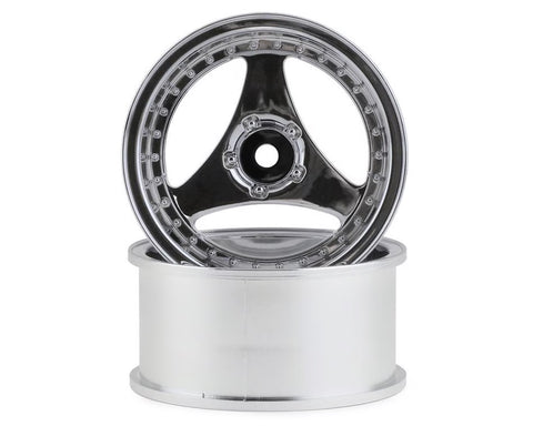 Mikuni Yokohama Advan Oni Kai Drift Wheels (Matte Silver) (2) w/12mm Hex