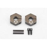 B4-011FA YOKOMO FRONT WHEEL HEXES (4.3)
