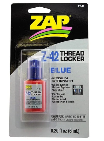 Zap Z-42 Blue Thread Locker 0.2oz Bottle Bin82U