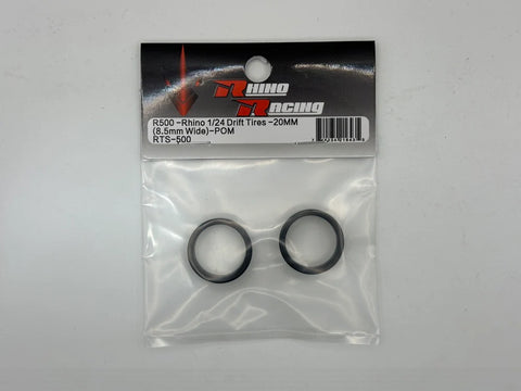 R500 - Rhino 1/24 Drift Tires  - 20mm (8.5mm Wide) - POM RTS-500