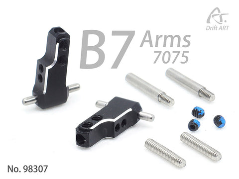 Drift ART B7 arms （7° Backward） Front lower arms Alu. 7075