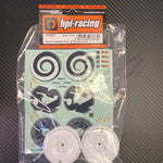 HPI turbomac wheel white (114637)