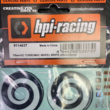 HPI turbomac wheel white (114637)