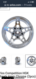Rc Arlos Competition HGK wheel. Chrome 6mm and 8mm