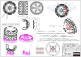 5-Spoke Meister S1 - Transmitter Steering Wheel | Futaba 7PX/10PX | RWB-S1 GRIP [Pandora] PAC-549