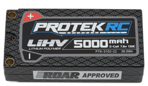 ProTek RC 2S 130C Low IR Si-Graphene + HV Shorty LiPo Battery (7.6V/5000mAh)