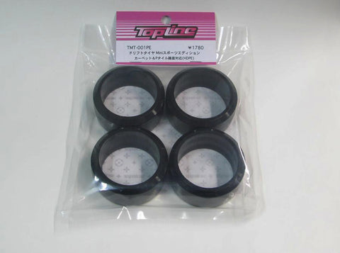 TopLine MINI PE Drift Tire Mini Sports Edition HDPE (Carpet, P-Tile) 4 pieces (M-CHASSIS SIZE) TMT-001PE