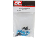 Team Associated DC10 Factory Team Aluminum Bellcrank Steering Arm Set (Blue)