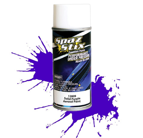 Spaz Stix Solid Purple Aerosol Paint 3.50oz 12809