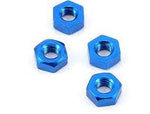 Yokomo 3mm Aluminum Nut (Blue) (4)