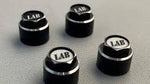 LAB ALUMINUM WHEEL CAP 2 PIECES (BLACK)  (LP-033)