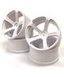 Topline DRS-5 Super High Traction Drift Wheels (White) (2) (7mm Offset) w/12mm Hex