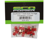 EcoPower T-Style Bulk Package Connectors (10) (Male)