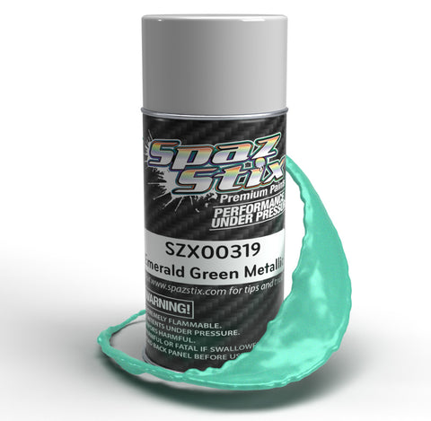 Spaz Stix Emerald Green Metallic Aerosol Paint 3.50oz