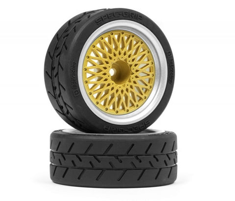 HPI BBS RS Wheels Silver/Gold 26mm (6mm Offset)