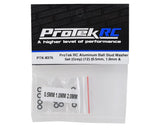 ProTek RC Aluminum Ball Stud Washer Set (Grey) (12) (0.5mm, 1.0mm & 2.0mm)