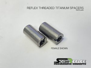 Scale Reflex Titanium Threaded FEMALE Spacer 4mm Female