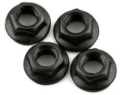 DS Racing 4x5.5mm Stainless Steel Wheel Nuts (Black) (4) (den-m4b)