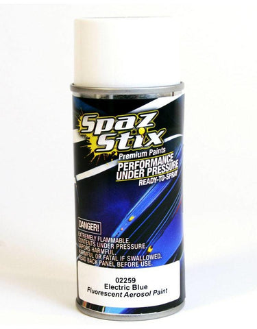 Spaz Stix electric Blue Fluorescent Aerosol Paint 3.50oz 00259