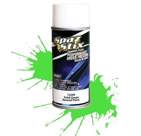 Spaz Stix Solid Green Aerosol Paint 3.50oz