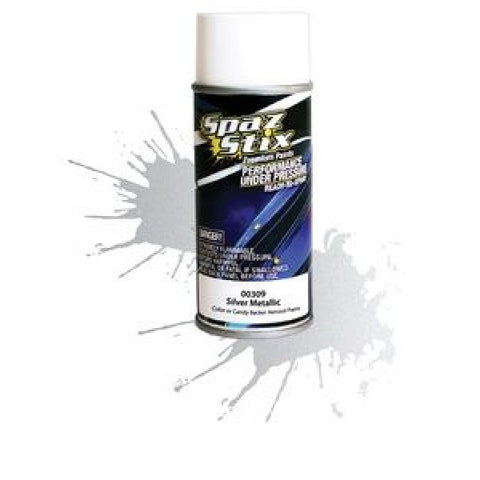 Spaz Stix Metallic Silver/"Candy" Backer Aerosol Paint 3.50oz 00309