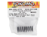Yokomo BD9 Big Bore Short Shock Linear Shock Spring (2) (2.70 Rate)