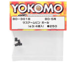 Yokomo 3mm Suspension Arm Pin Ball (4)