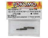 Yokomo SD2.0 Aluminum Rod End Adapter (2) (4.5x17mm)