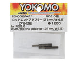 Yokomo SD2.0 Aluminum Rod End Adapter (2) (4.5x21mm)