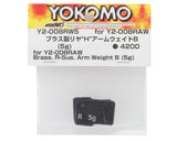 Yokomo RD2.0/SD2.0 Rear "H" Arm Brass Weights (5g) (2)