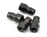 Yokomo Aluminum Hard Coated Shock Cap Ball Set (4) (Yokomo)