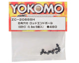 Yokomo 9.8mm Socket Head Ball Stud Set (6) (Size SS)