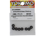 Yokomo 3x6x2.5mm Aluminum Shim (Black) (8)