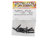 Yokomo 3x12mm Flat Head Screw (10)