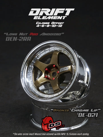 DS Racing DE-021 Wheels (Bronze/Chrome Lip)