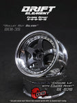 DS Racing DE-020 Wheels (Gunmetal/Chrome Lip/Black Rivets)