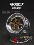 DS Racing DE-222 Wheels (Bronze/Chrome Lip/Gold Rivets)