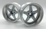 LAB WORK EQUIPホイLAB Work Equip 1/10 Drift Wheels (Matte Black) (2) (6mm Offset) w/12mm Hexール off8 マットホワイトエディション (LW-0108MWE)