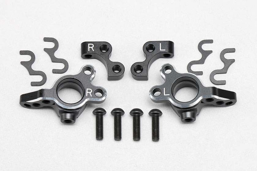 Yokomo Lightweight Adjustable Kingpin Angle Steering Block