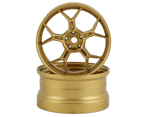 DS Racing Feathery Split Spoke Drift Rim (Gold) (2) (6mm Offset)